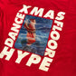 H&M Red Christmas Dancing Santa Hologram T-shirt Age 10-11