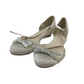 Monsoon White Sandals with Gem Stones and Bowties Shoe Size 2