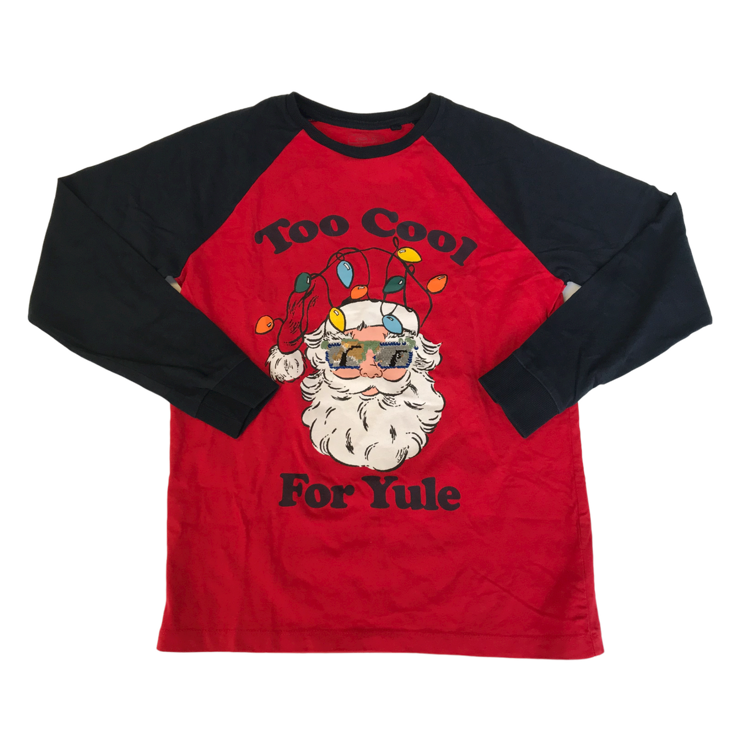 NEXT Christmas t-shirt 6-7 years Too Cool For Yule festive top