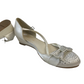 Monsoon White Sandals with Gem Stones and Bowties Shoe Size 2