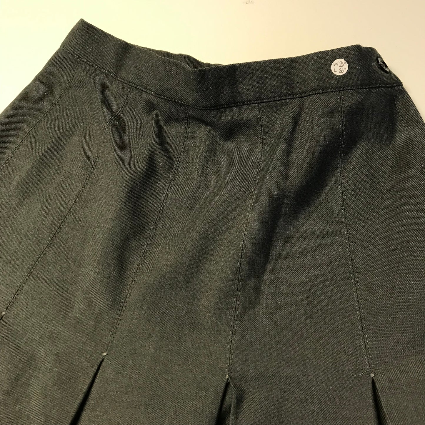 Stevensons Grey Long School Skirt W 26in L 26in