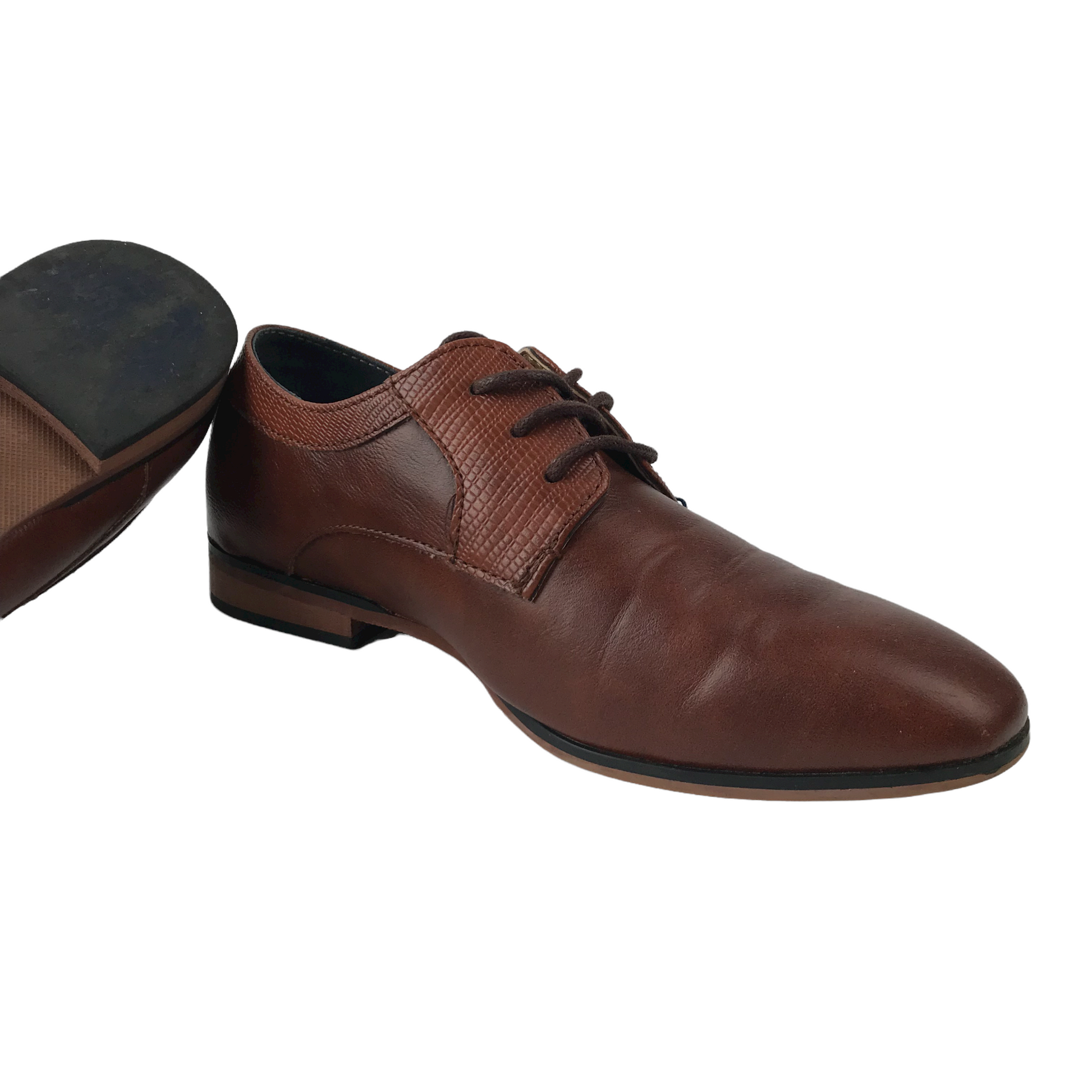 River Island Brown Leather Oxford Shoes Shoe Size - Main Image