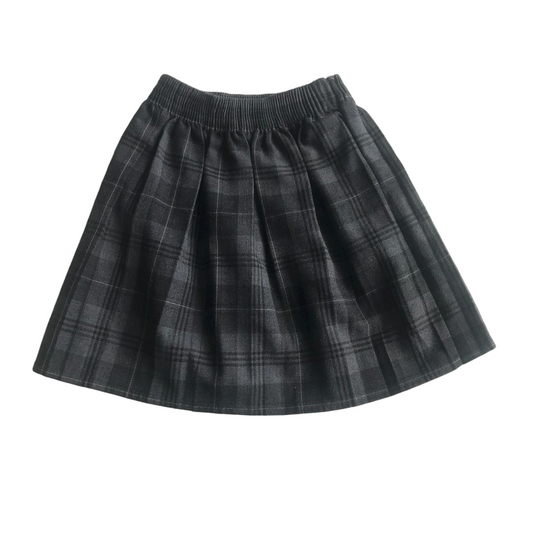 Grey Tartan School Skirt