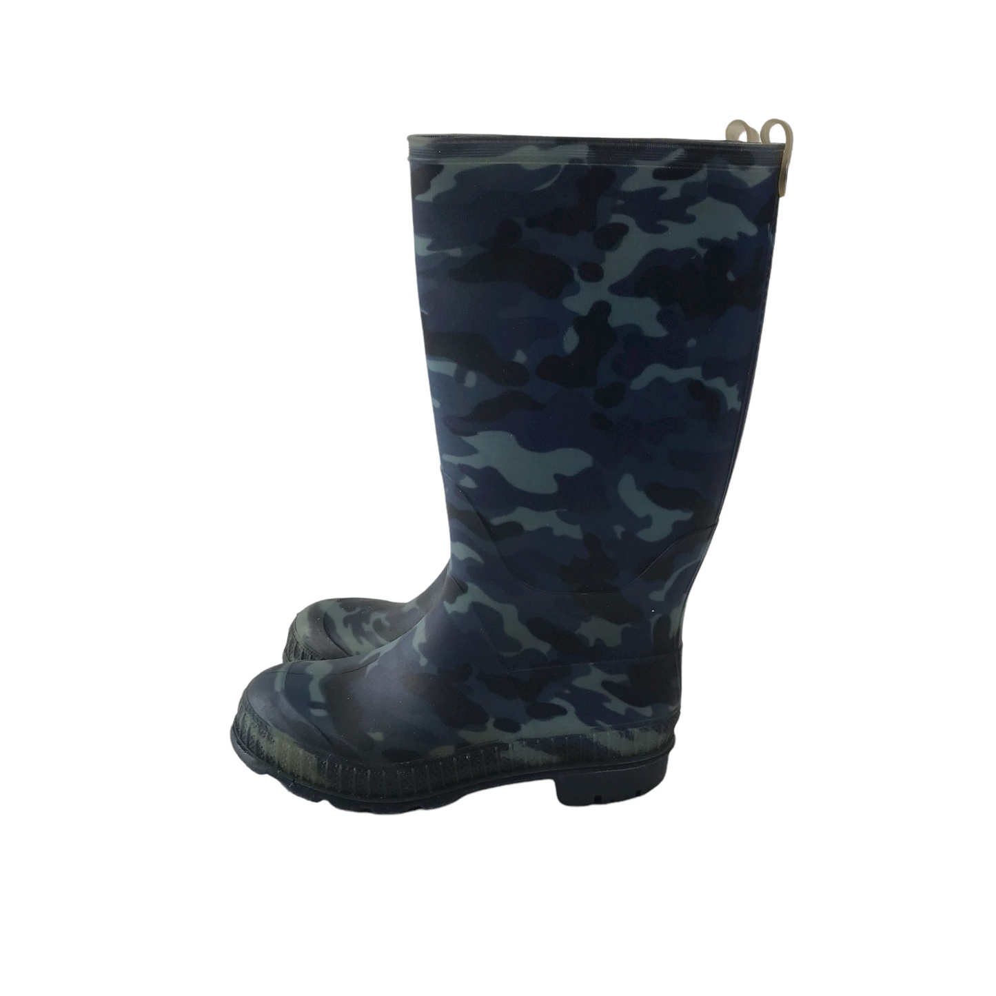 F&F Blue and Navy Camo Wellies Shoe Size 11 (jr)