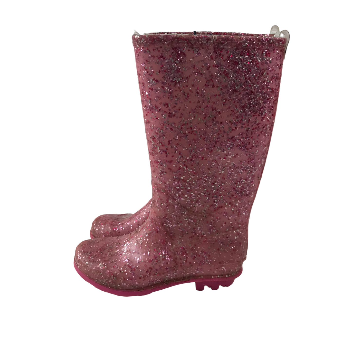 Pink Sparkly Wellies Shoe Size 11 (jr)