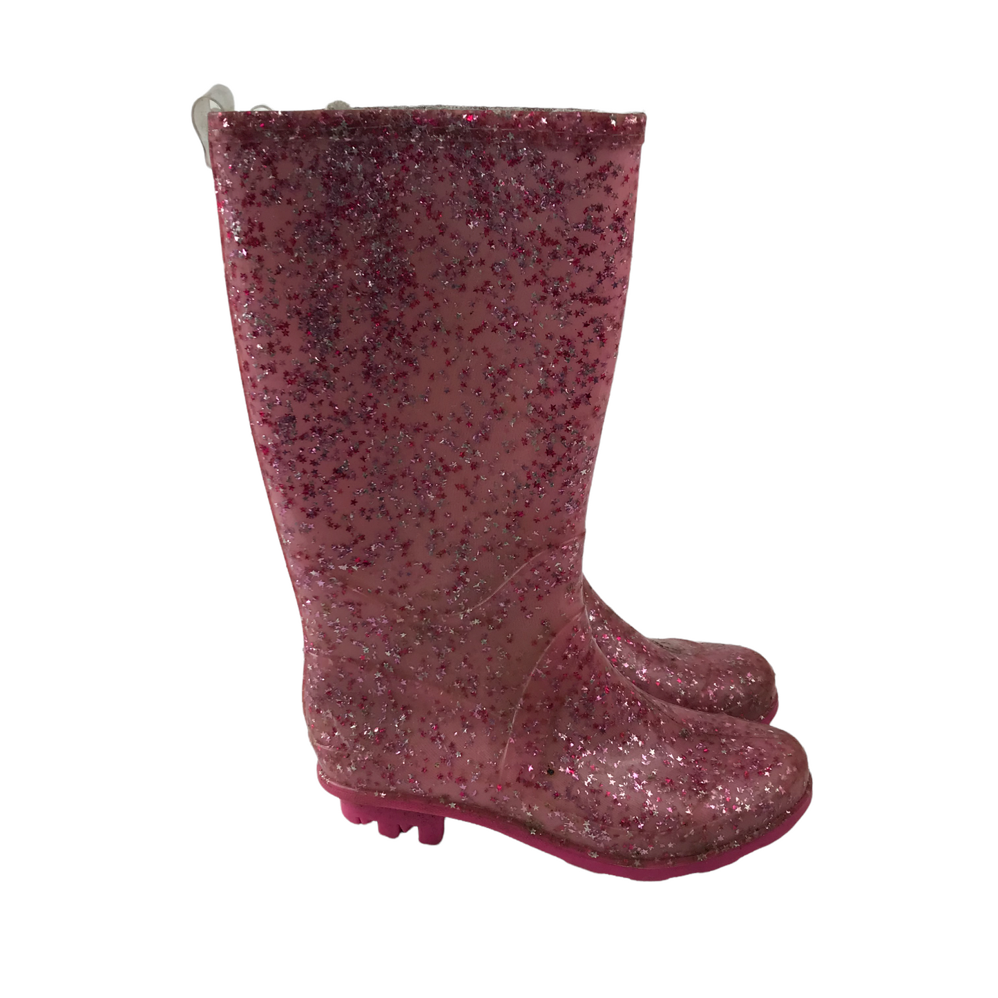 Pink Sparkly Wellies Shoe Size 11 (jr)