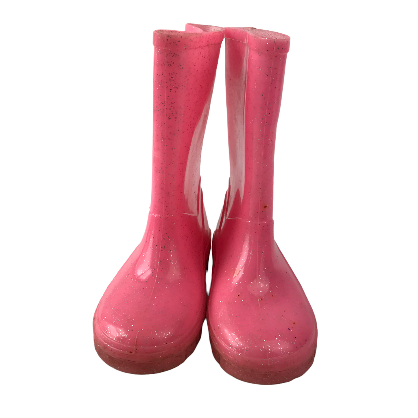 Bright Pink Sparkly Wellies Shoe Size 11 (jr)