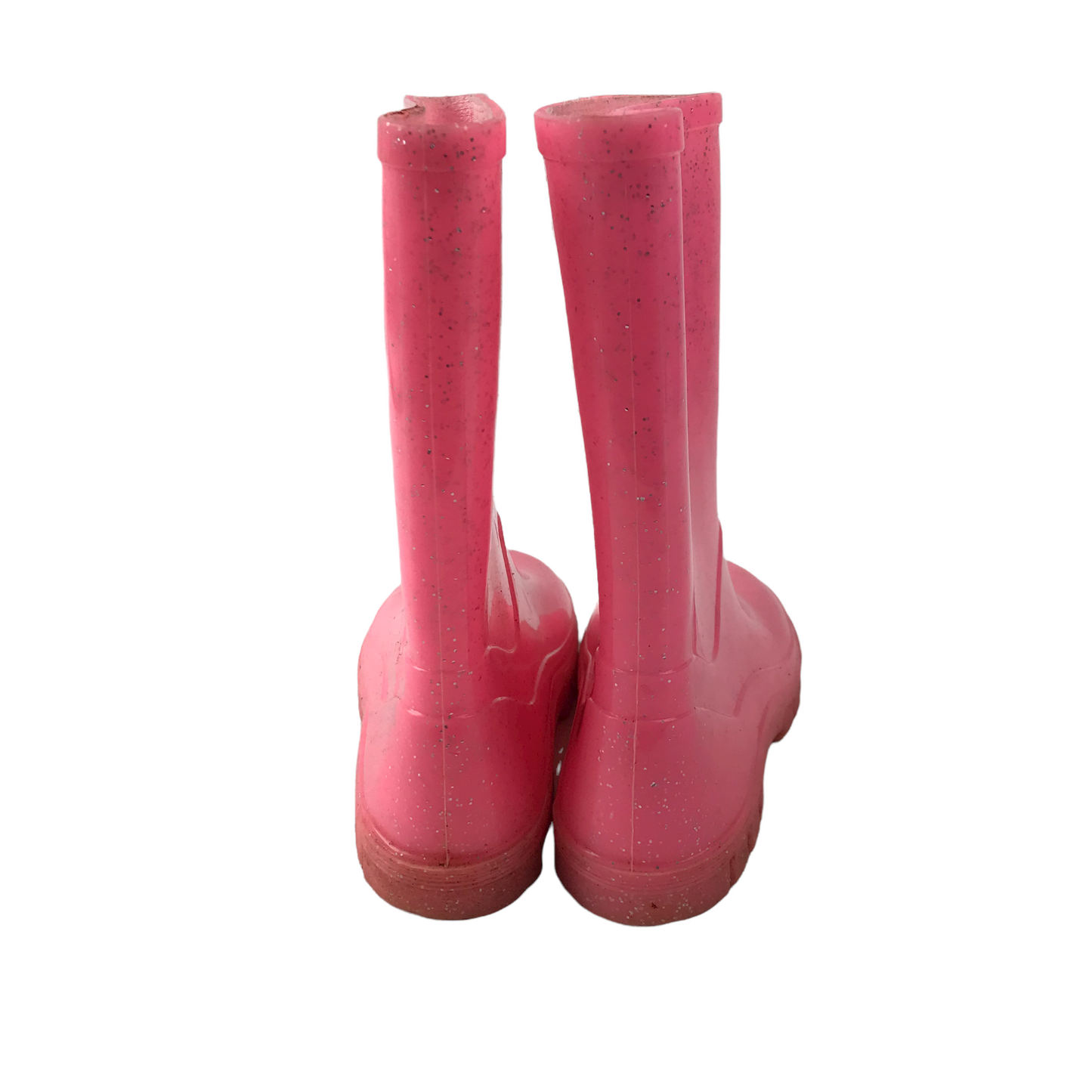 Bright Pink Sparkly Wellies Shoe Size 11 (jr)