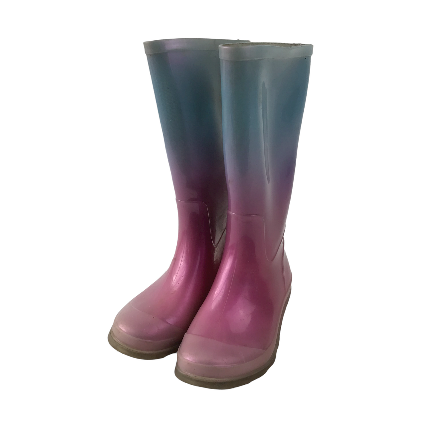 Pastel Blue and Pink  Wellies Shoe Size 11 (jr)