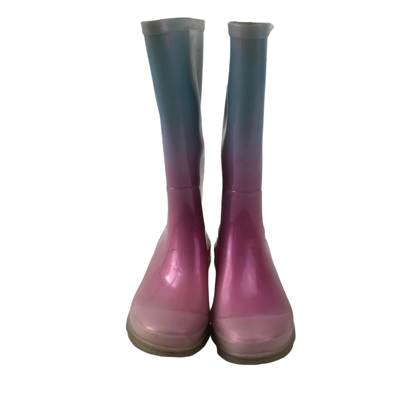 Pastel Blue and Pink  Wellies Shoe Size 11 (jr)