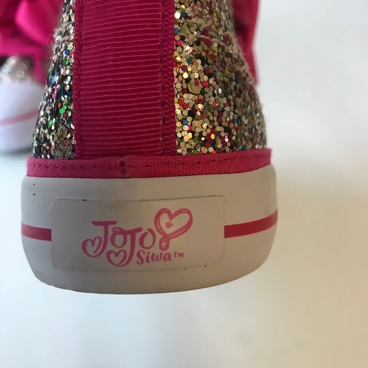 Jojo Siwa Sparkly High Tops Trainers Shoe Size 3