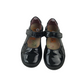 Petasil Black School Pumps With Single Strap and Stars Shoe Size 9 (jr)