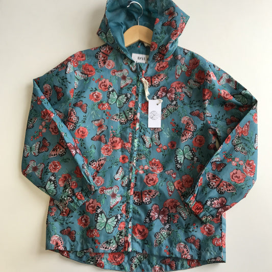 Blue Butterfly Print Light Jacket Age 7