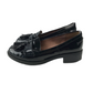 Next Black Loafer Shoes with Tassels Shoe Size 4