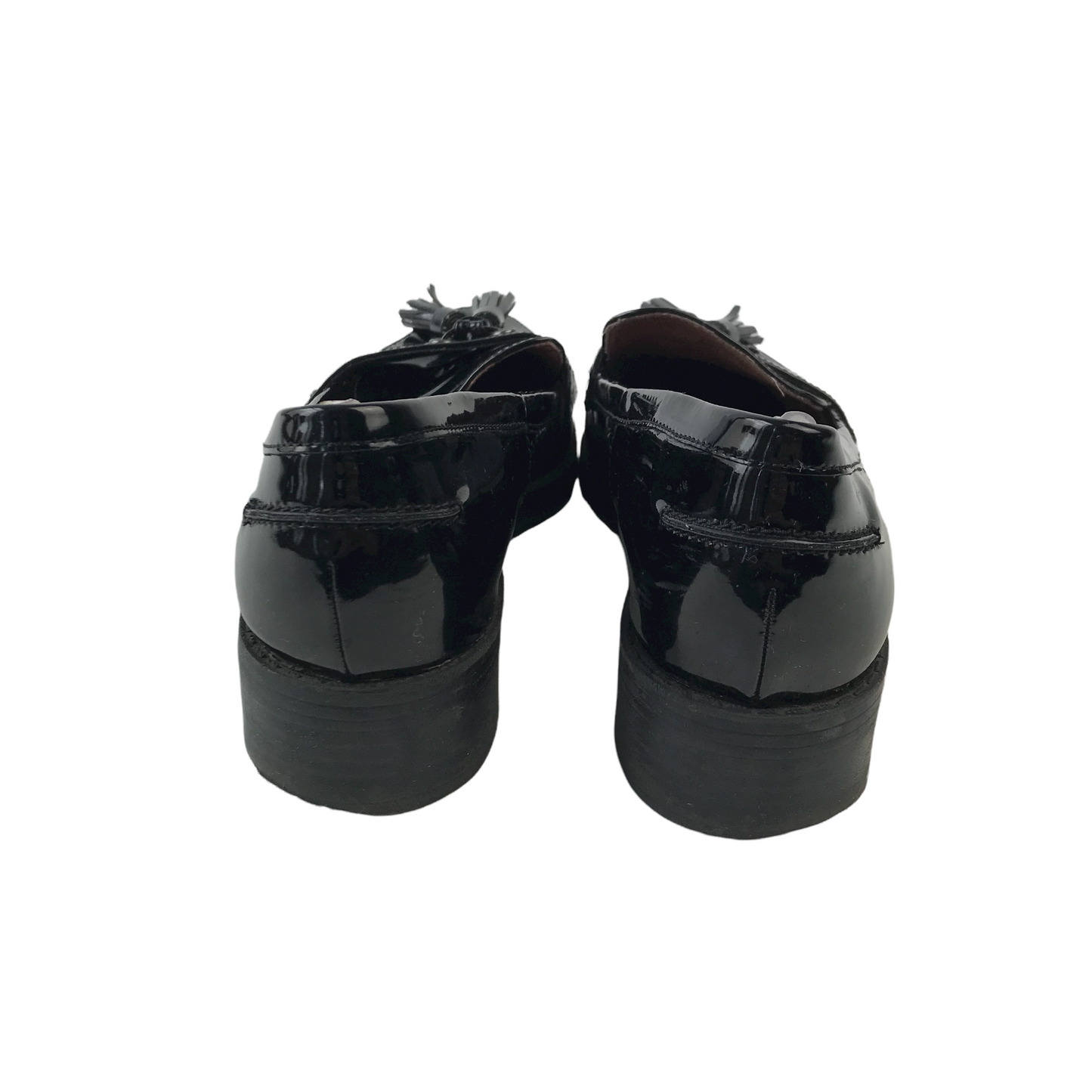 Next Black Loafer Shoes with Tassels Shoe Size 4