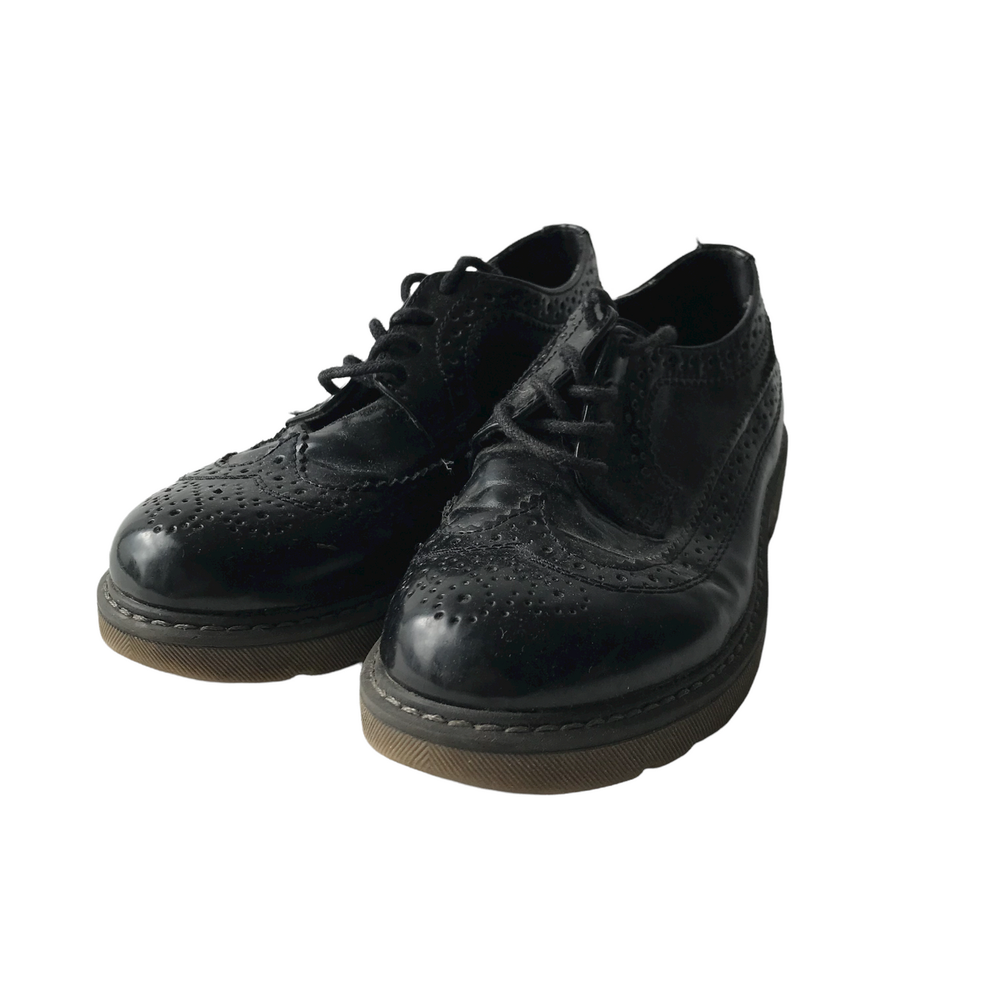 Graceland Black Brogue Shoes Shoe Size 4