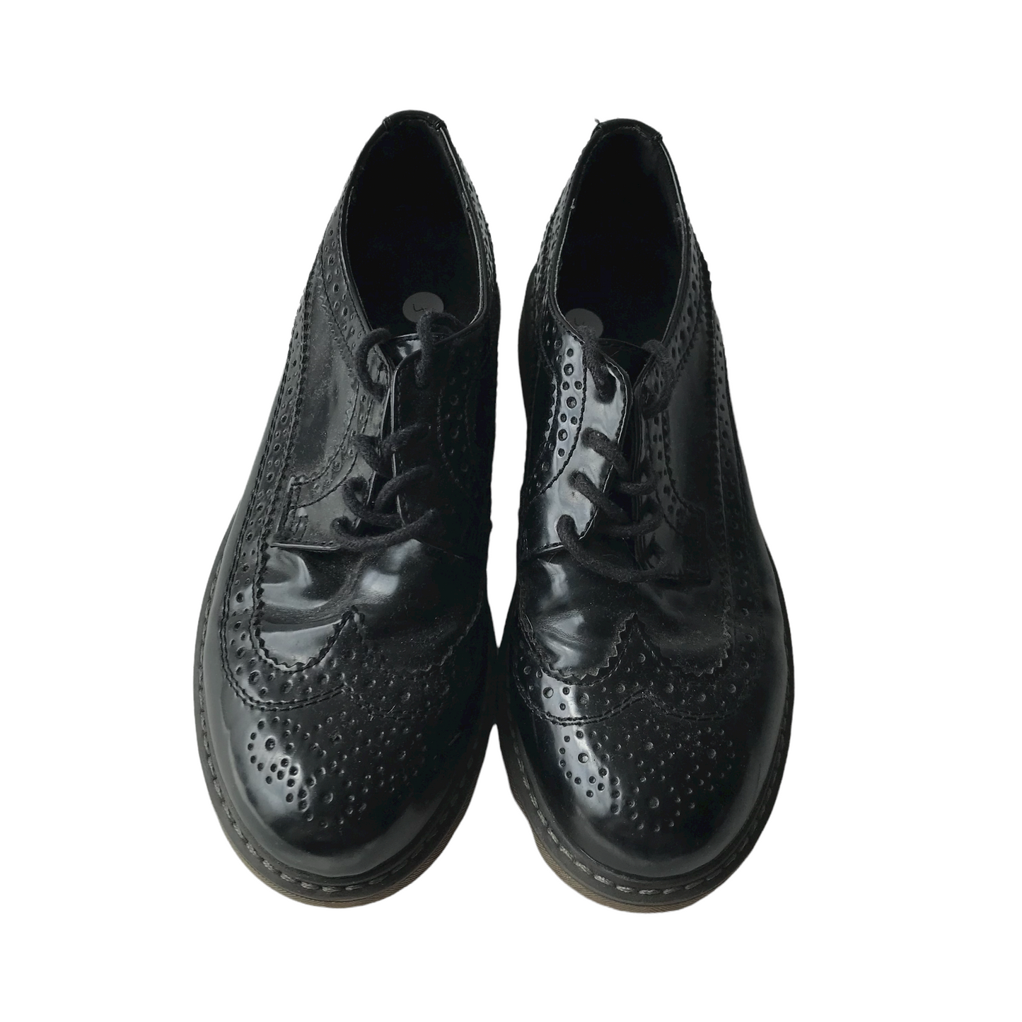 Graceland Black Brogue Shoes Shoe Size 4