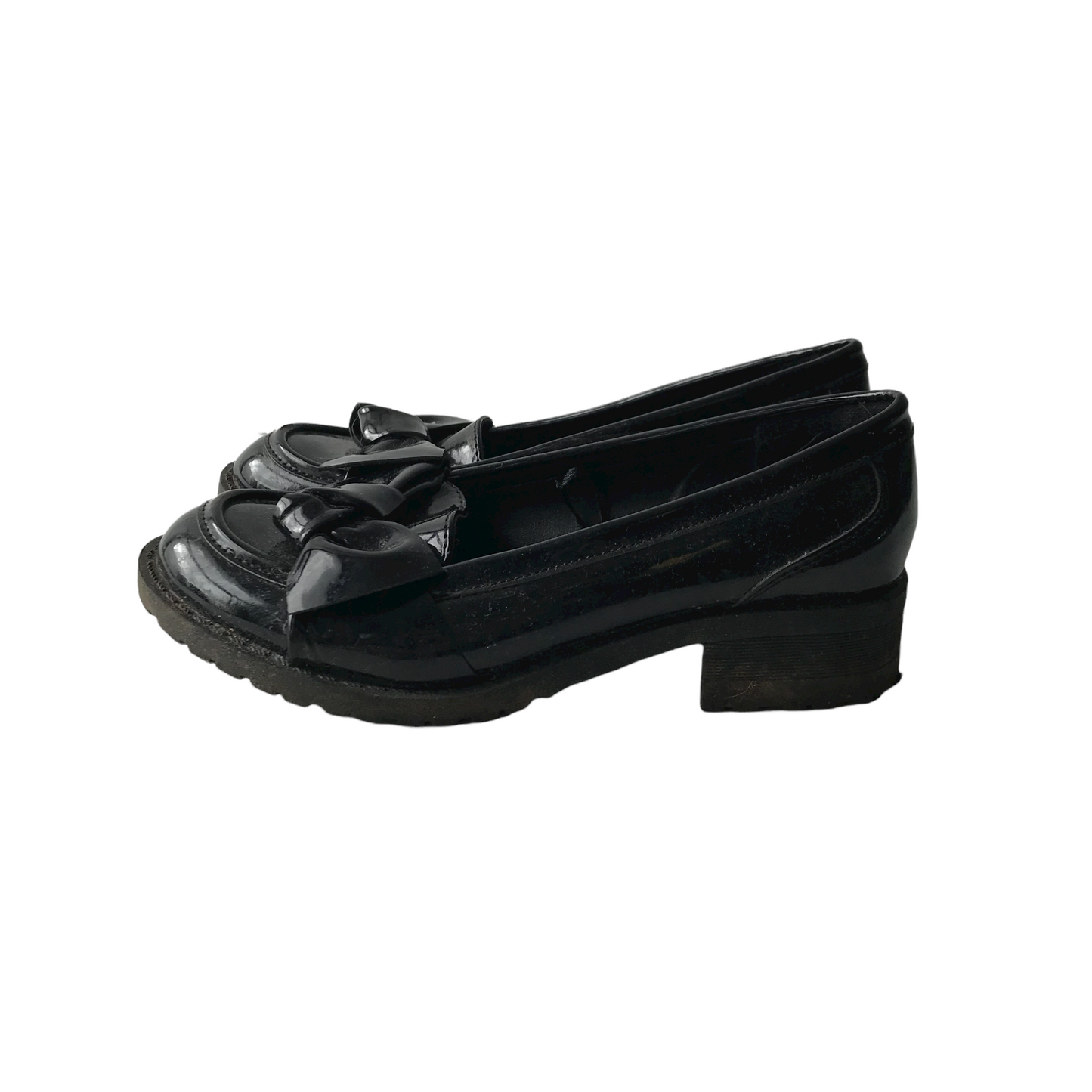 George Black Loafers with Tassels Shoes Shoe Size 13 (jr)