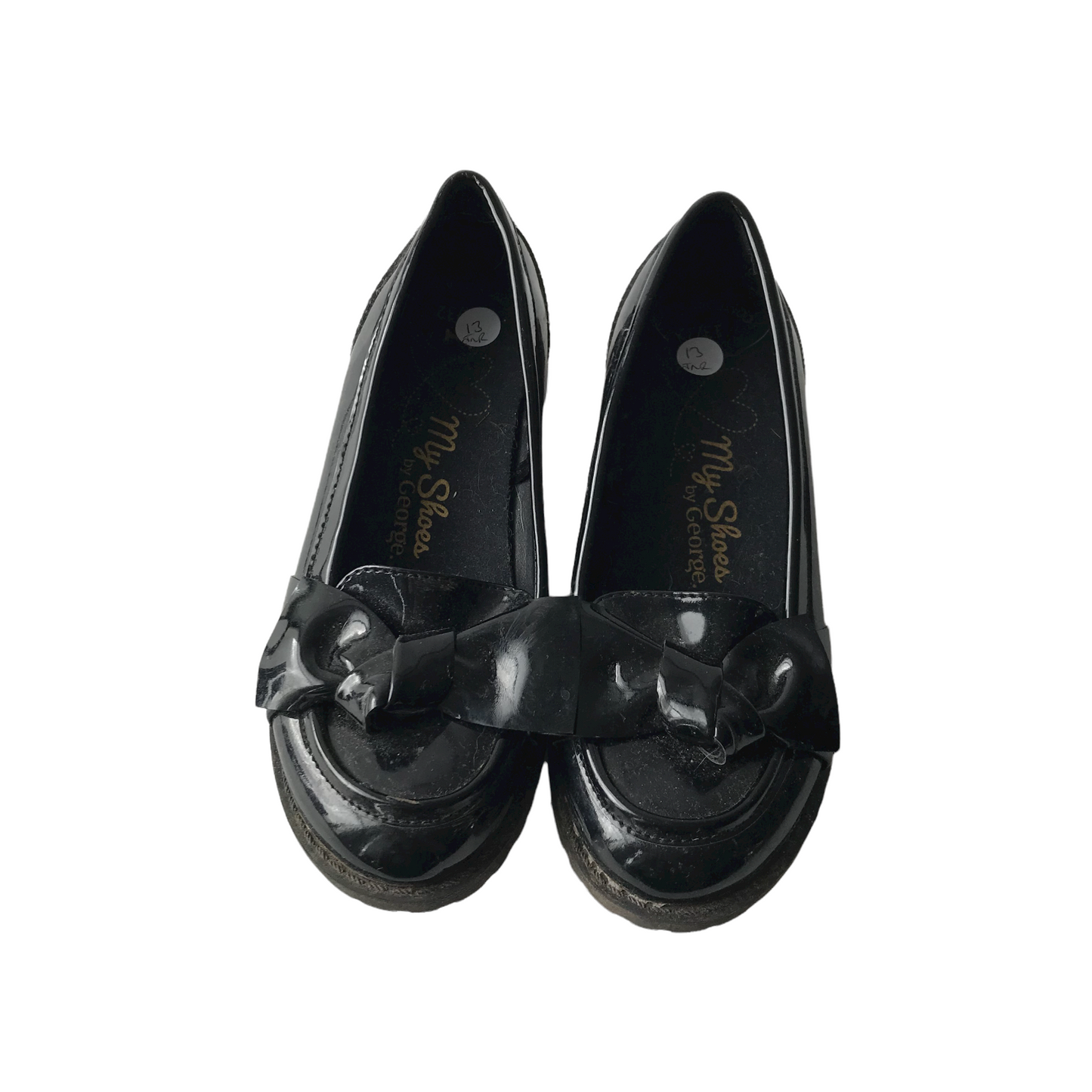 George Black Loafers with Tassels Shoes Shoe Size 13 (jr)