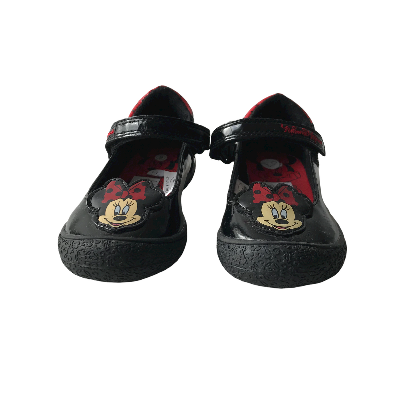 Disney Minnie Mouse Black Pumps with Single Strap Shoe Size 9 (jr)