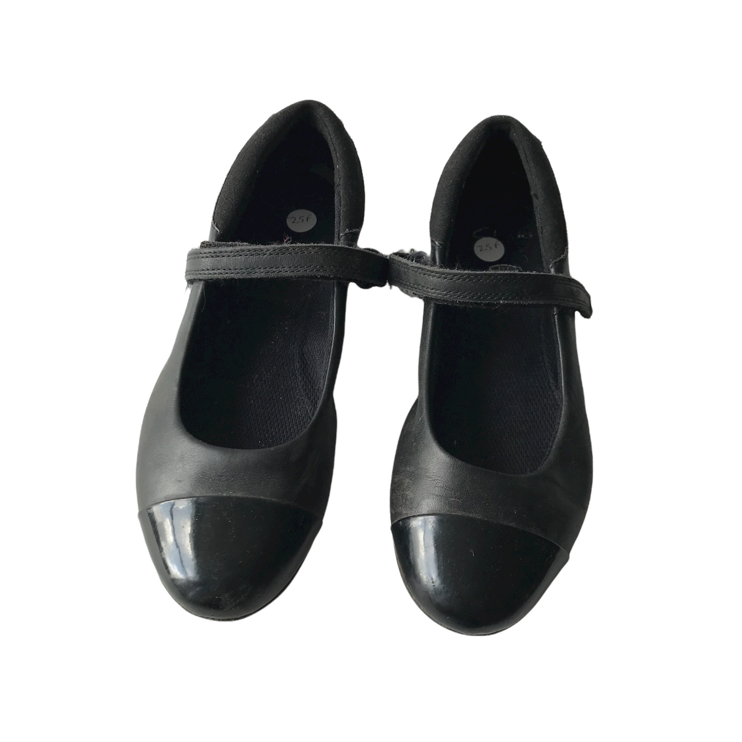 Clarks Black School Pumps with Single Strap Shoe Size 2.5F