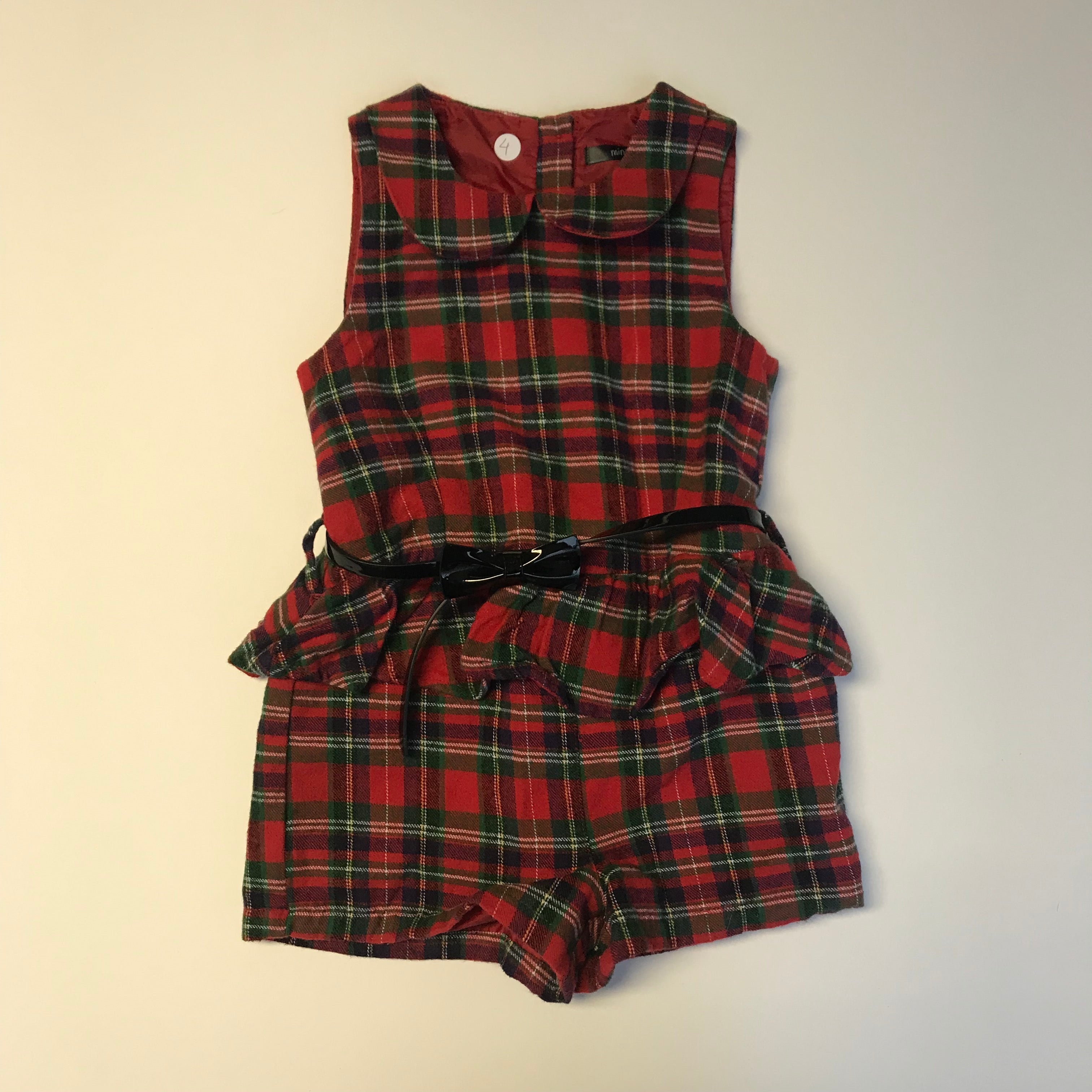 Tartan playsuit cheap