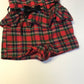 Mini V Red Tartan Playsuit with Belt Age 4