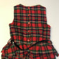 Mini V Red Tartan Playsuit with Belt Age 4