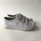 Ralph Lauren White Velcro Trainers Shoe Size 11 (jr)
