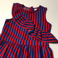 Tu Red and Blue Stripy Jumpsuit Age 8