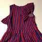 Tu Red and Blue Stripy Jumpsuit Age 8