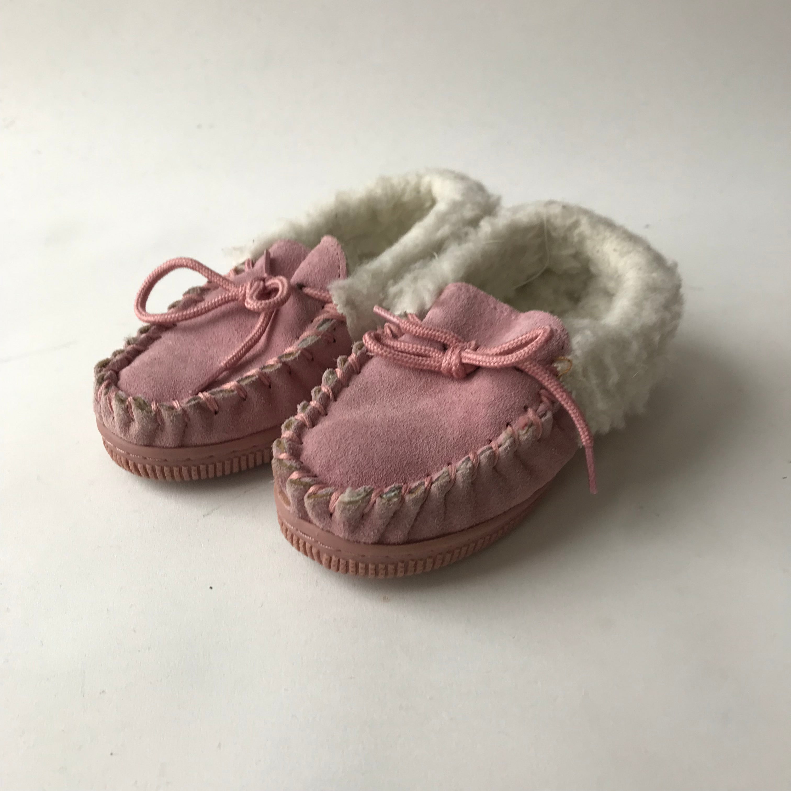 Fur lined loafer slippers hot sale