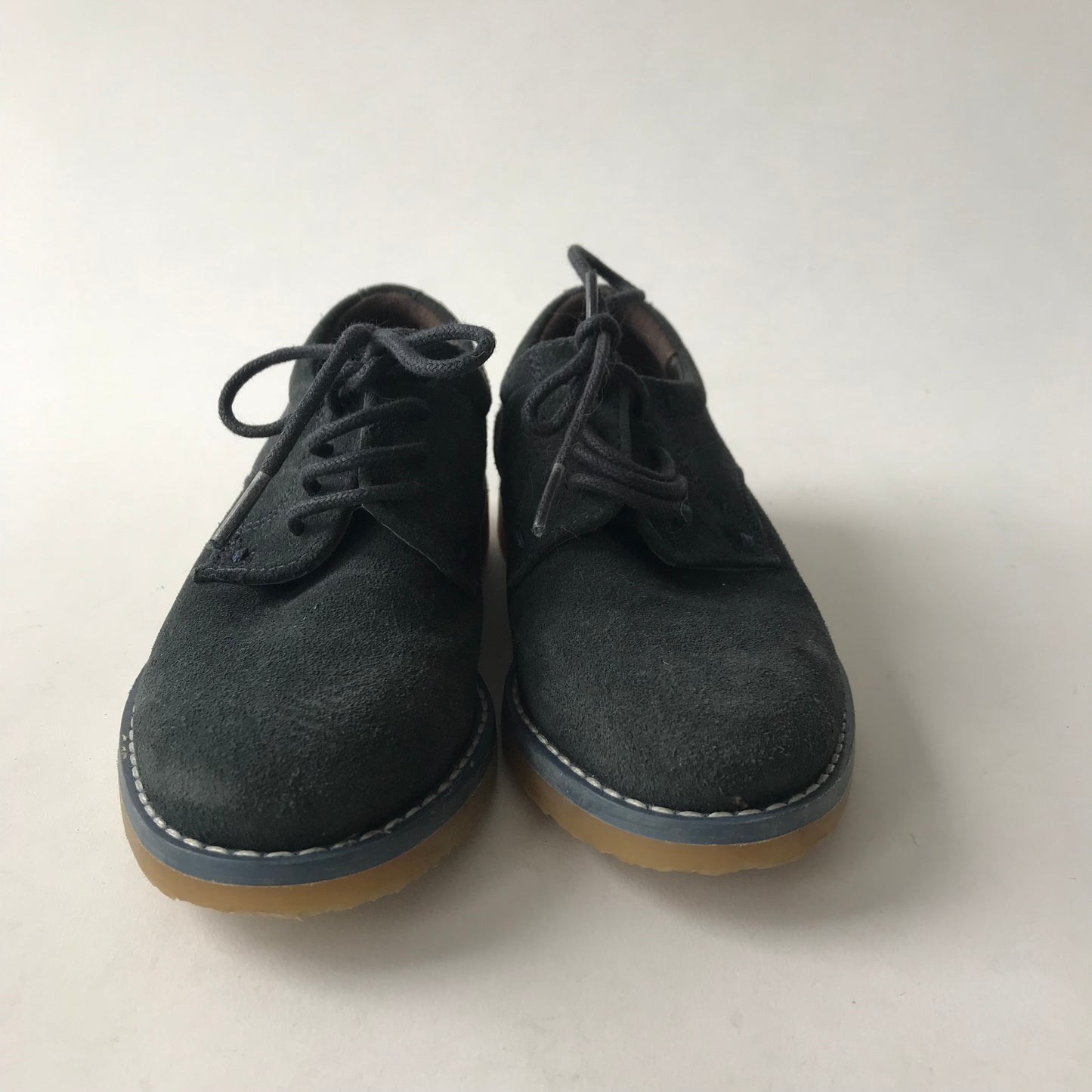 Navy Blue Leather Shoes Shoe Size 8 (jr)