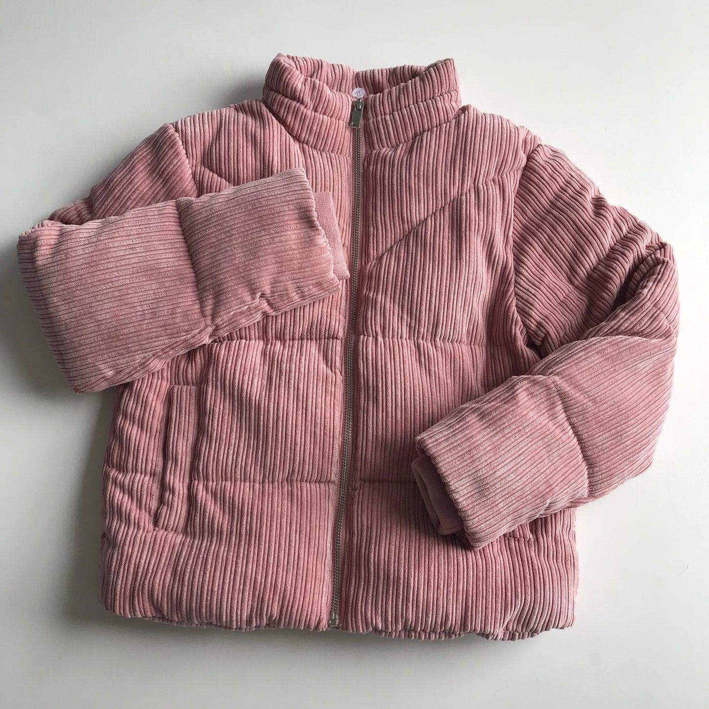 Candy Couture Pink Corduroy Puffer Jacket Age 11