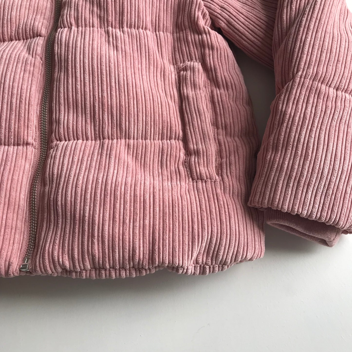 Candy Couture Pink Corduroy Puffer Jacket Age 11