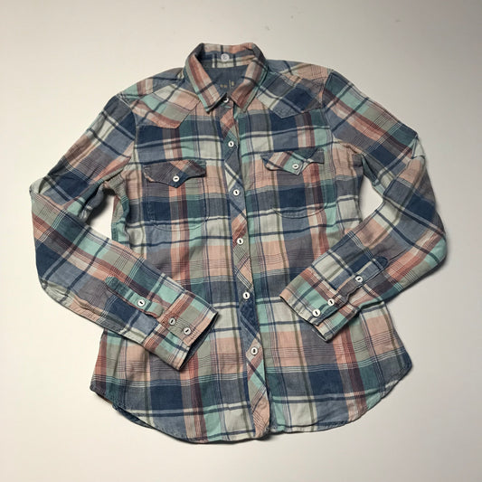 GAP Light Pastel Checked Shirt Women's Age 12