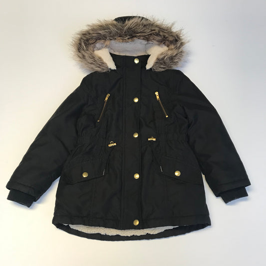 George Black Parka Jacket Age 5