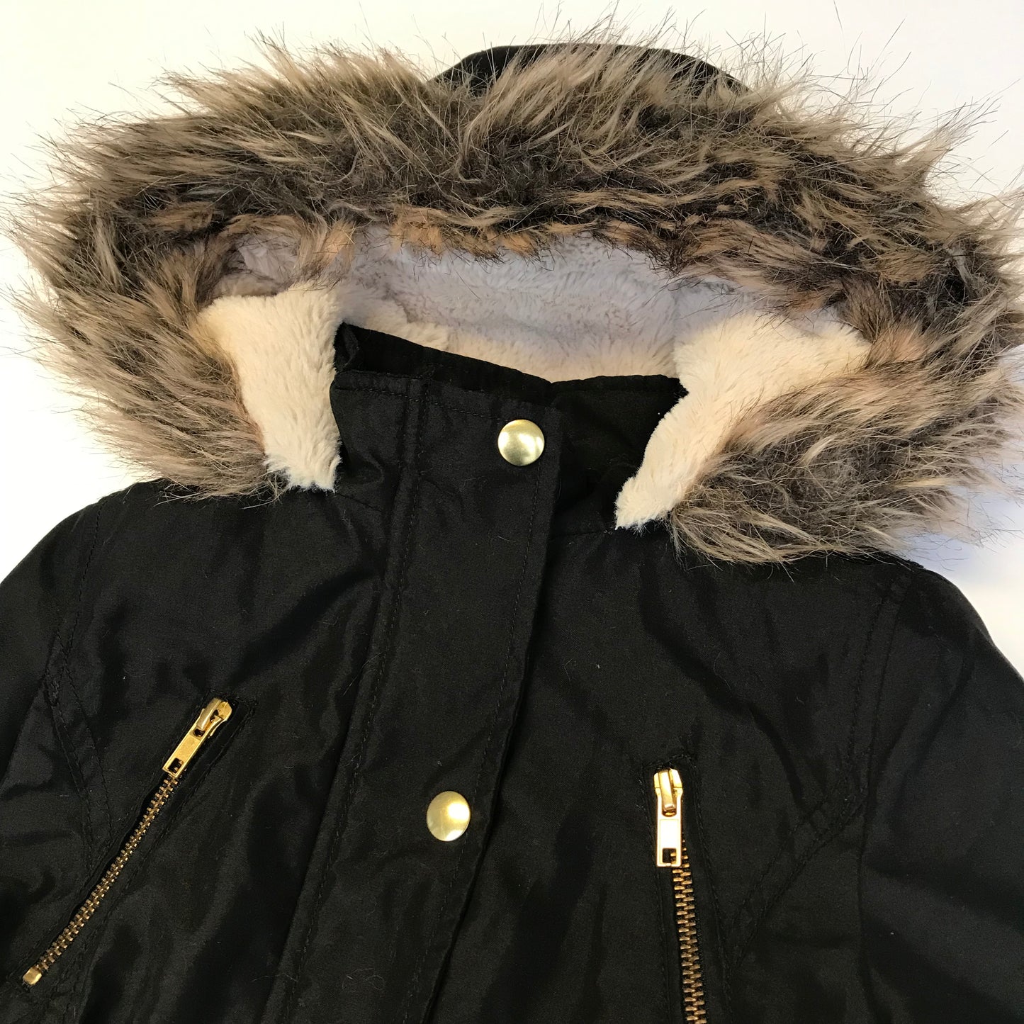 George Black Parka Jacket Age 5