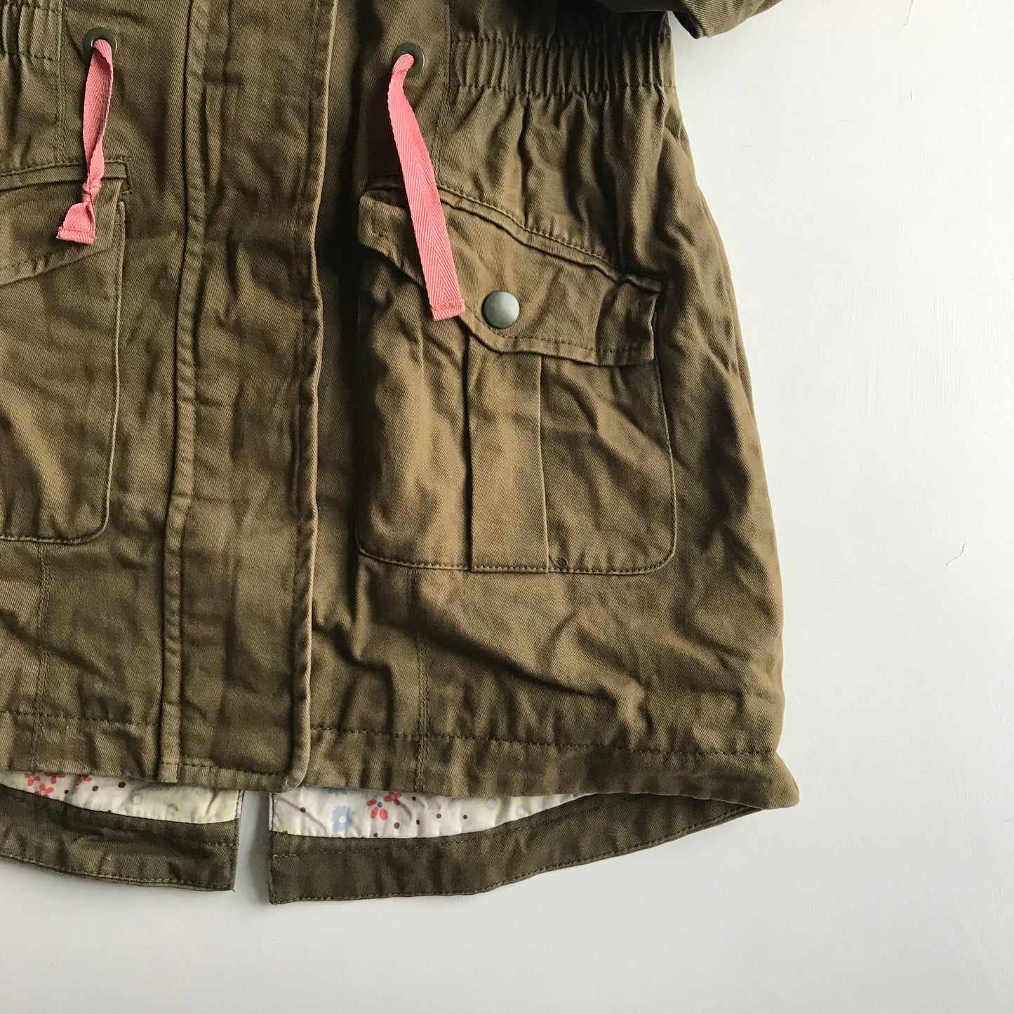 Khaki Green Light Parka Jacket Age 7