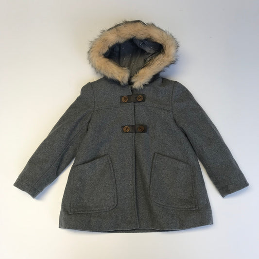 Vertbaudet Grey Wool Mix Coat Age 5