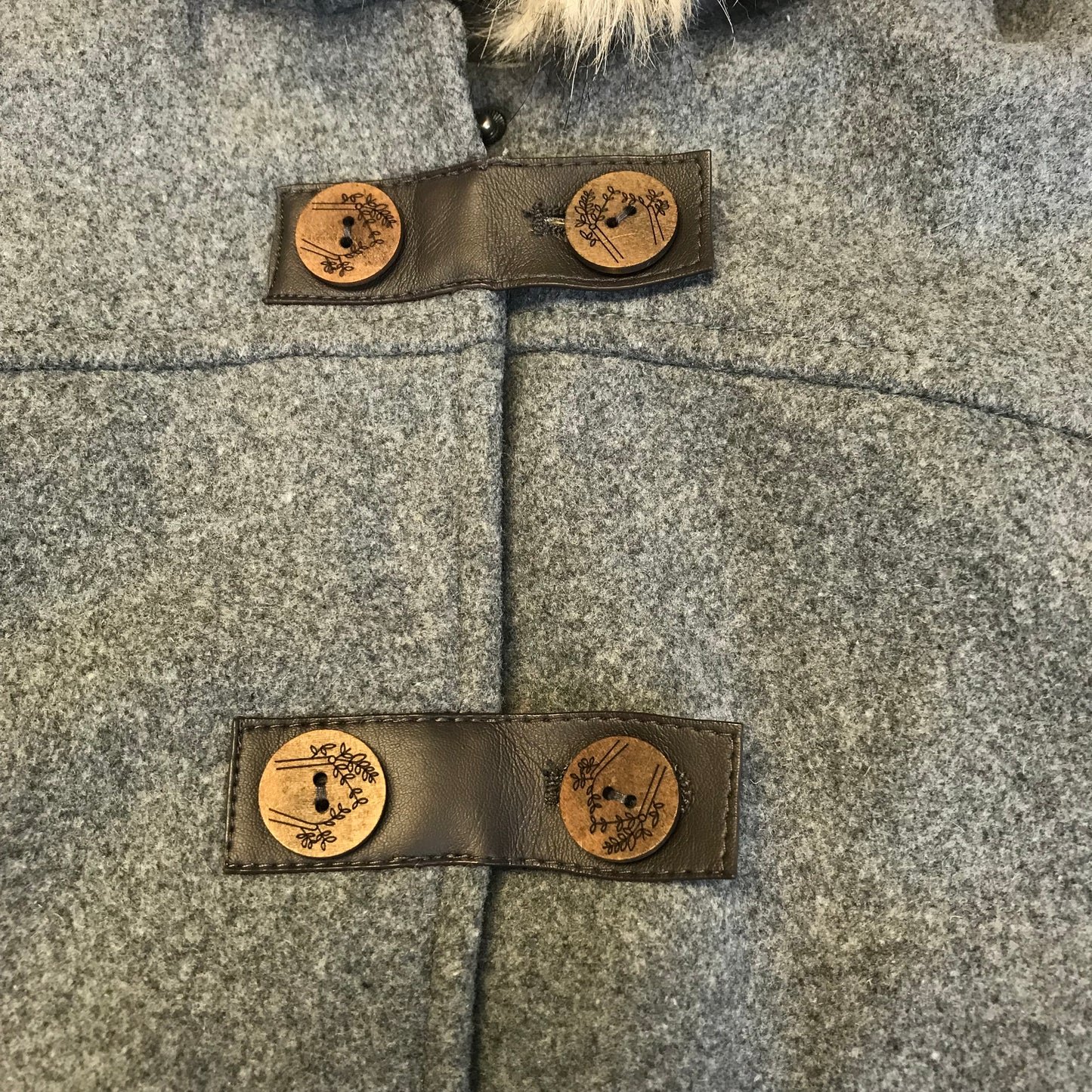 Vertbaudet Grey Wool Mix Coat Age 5