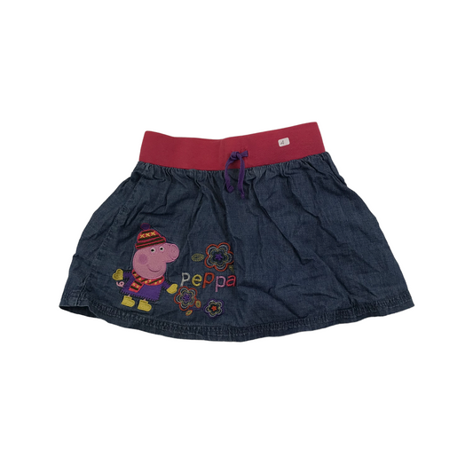 M&Co Peppa Pig Denim Style Skirt Age 4