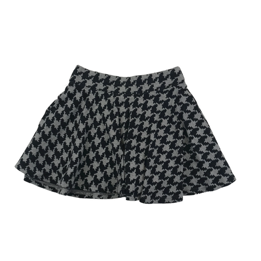 Next Black and Grey Houndstooth Pattern Skirt Age 5