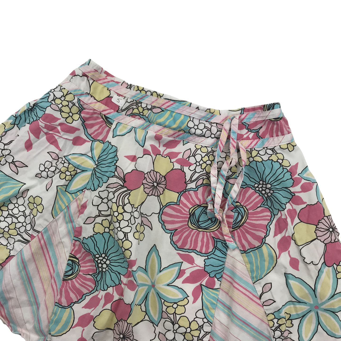 Adams Light Pink and Blue Floral Mini Skirt Age 5
