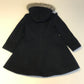Matalan Black A-line Coat Age 6