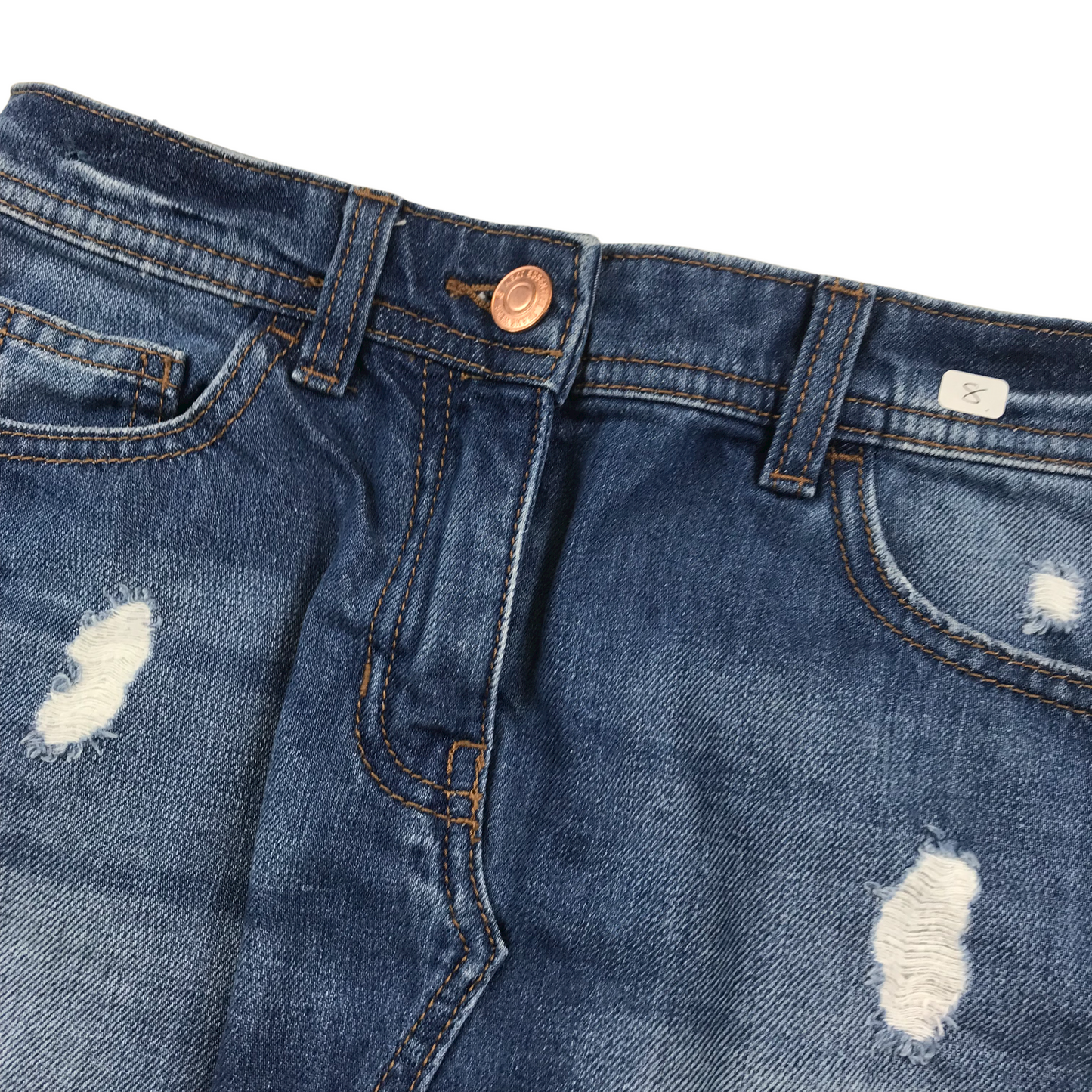 Next Ripped Detail Denim Skirt Age 8