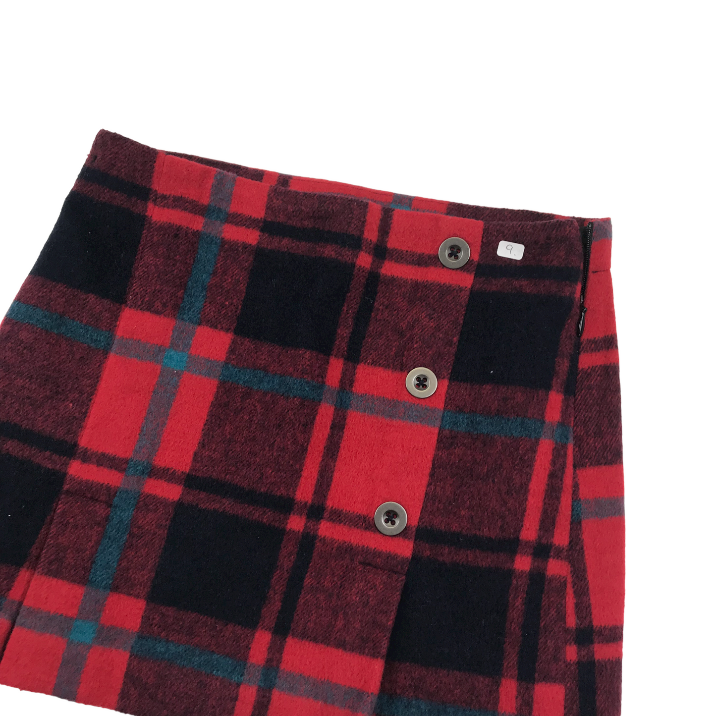 Next Red Checked Mini Skirt Age 9