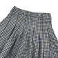 Primark White and Blue Checked Pleated Skirt Age 9