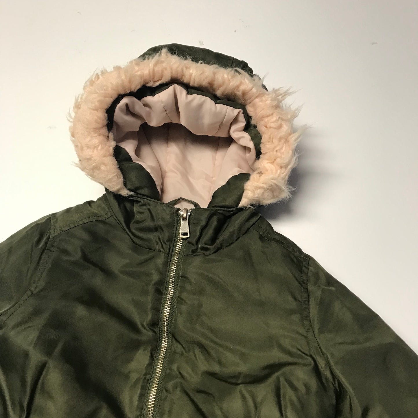 Matalan Khaki Green Short Parka Age 4