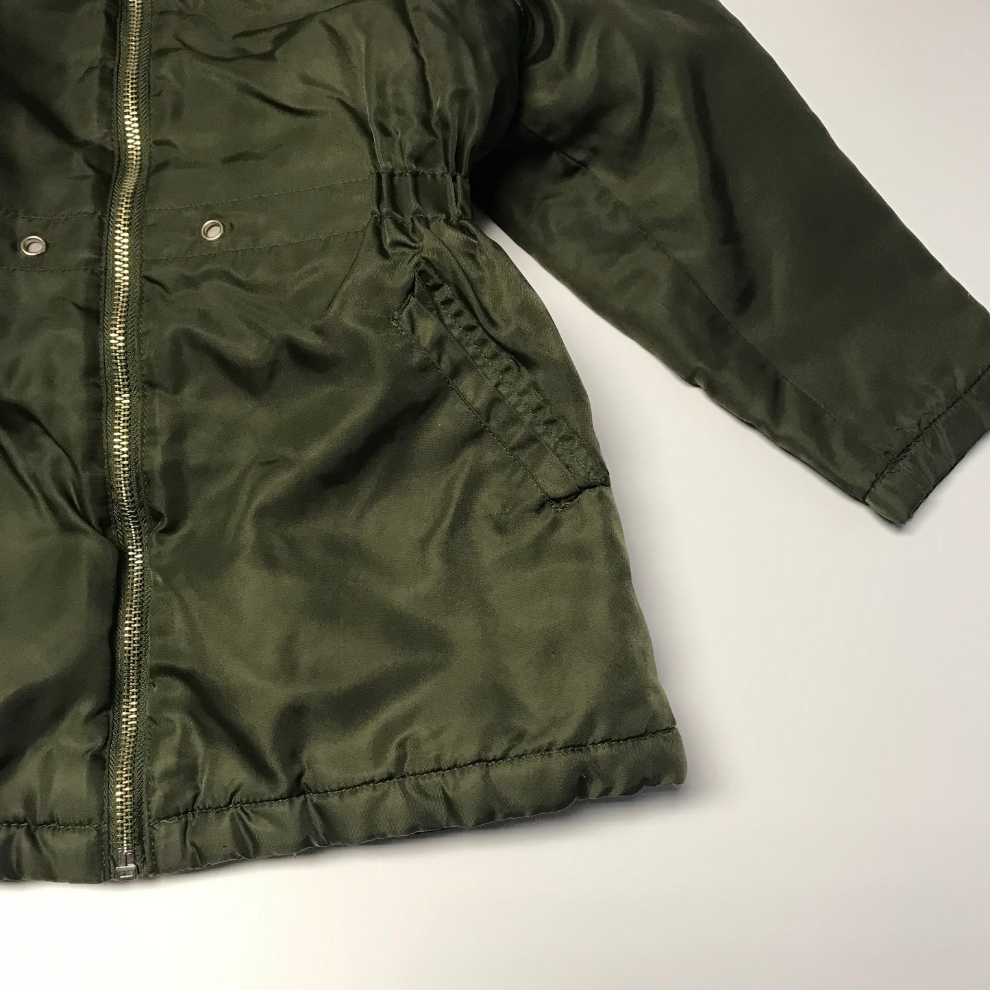 Matalan Khaki Green Short Parka Age 4